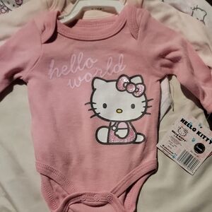 Hello Kitty Pink 'Hello World' Bodysuit 3